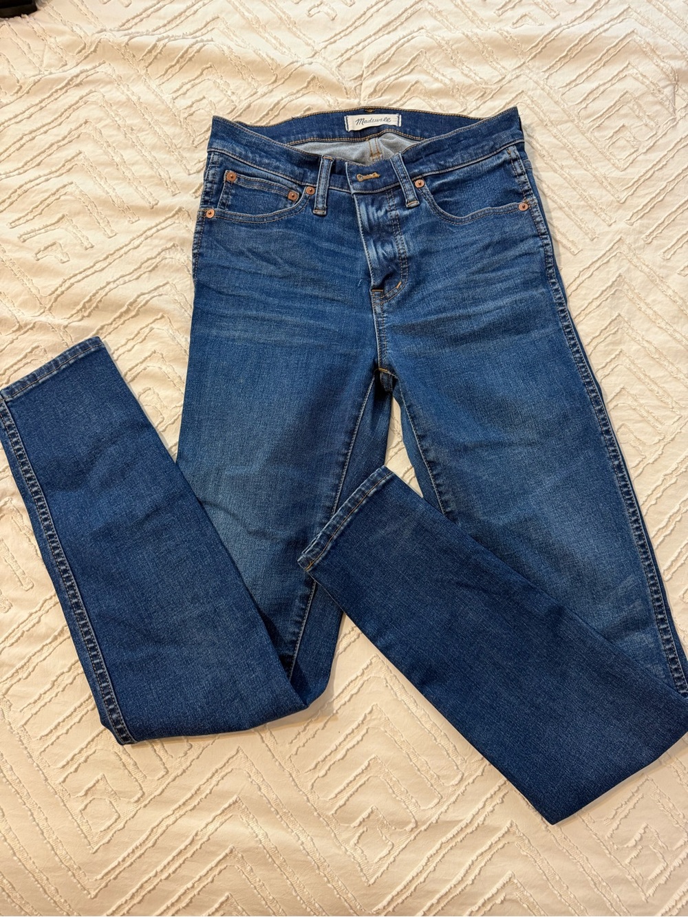 Madewell High-Rise Skinny Jeans in Dark Blue size 26